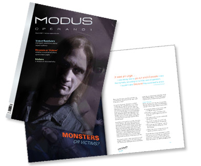 modus operandi -- serial killer article